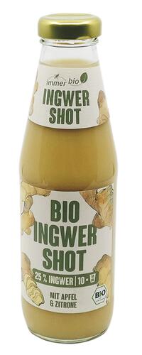 Immer Bio Ingwer Shot, mit Apfel und Zitrone