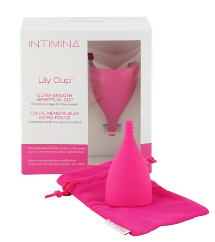 Intimina Lily Cup Ultra-Smooth Menstrual Cup, Cup B, pink