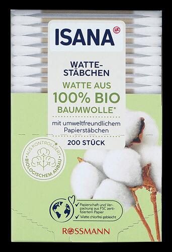 Isana Bio-Wattestäbchen