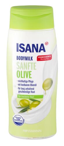 Isana Bodymilk Sanfte Olive, für trockene Haut
