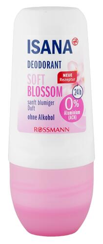 Isana Deodorant Soft Blossom 0 % Aluminium 24h