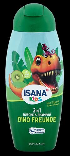 Isana Kids 2in1 Dusche & Shampoo Dino Freunde
