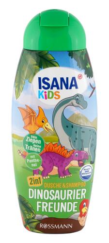 Isana Kids 2in1 Dusche & Shampoo Dinosaurier Freunde