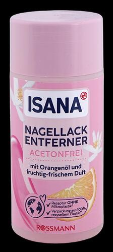 Isana Nagellackentferner mit Orangenöl und fruchtig frischem Duft