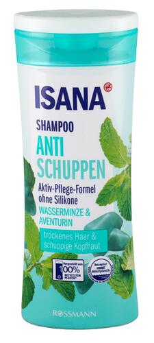 Isana Shampoo Anti Schuppen Wasserminze & Aventurin