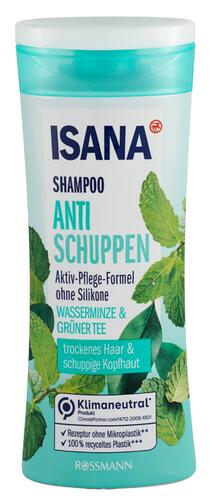 Isana Shampoo Anti Schuppen Wasserminze & Grüner Tee
