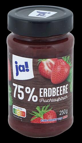 Ja! 75 % Erdbeere Fruchtaufstrich