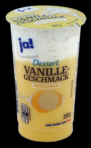 Ja! Dessert Vanillegeschmack mit Sahnehaube