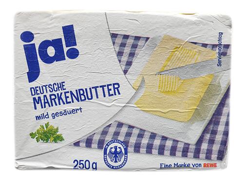 Ja! Deutsche Markenbutter mild gesäuert