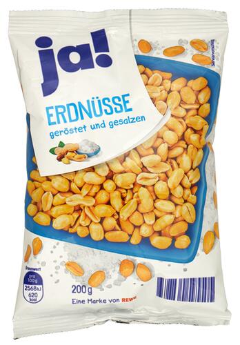 Ja! Erdnüsse geröstet und gesalzen Ja! Erdnüsse geröstet und gesalzen
