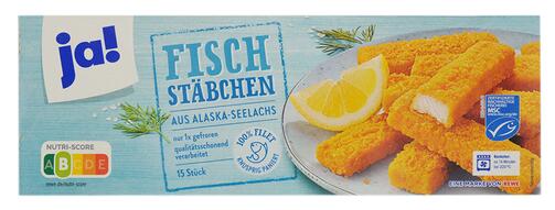 Ja! Fischstäbchen aus Alaska-Seelachs, 15 Stück