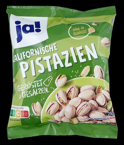 Ja! Kalifornische Pistazien geröstet & gesalzen