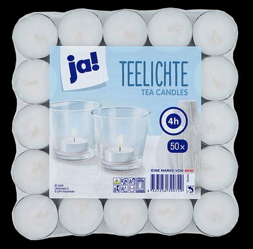 Ja! Teelichte, 50 Stück