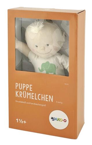 Jako-O Puppe Krümelchen im Schlafanzug, 3-teilig