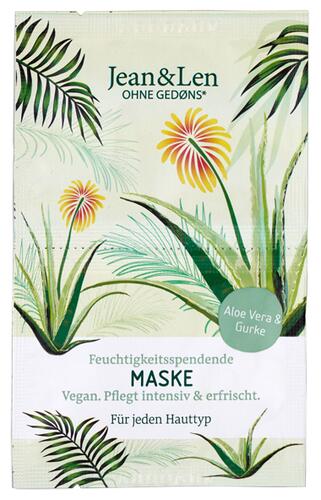 Jean & Len Feuchtigkeitsspendende Maske Aloe Vera & Gurke Jean & Len Feuchtigkeitsspendende Maske Aloe Vera & Gurke