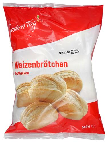 Jeden Tag 8 Weizenbrötchen