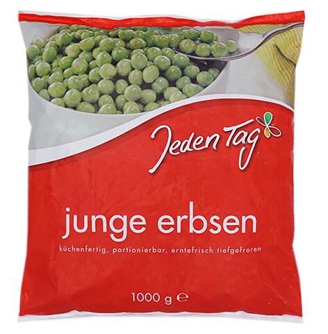 Jeden Tag Junge Erbsen