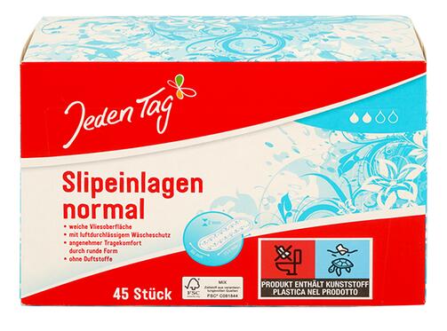 Jeden Tag Slipeinlagen, normal