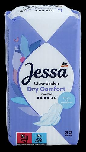 Jessa Ultra-Binden Dry Comfort, Normal, 32 Stück 