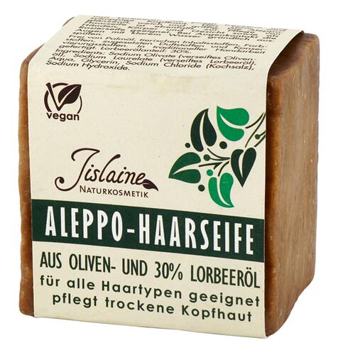 Jislaine Aleppo-Haarseife aus Oliven- und 30% Lorbeeröl