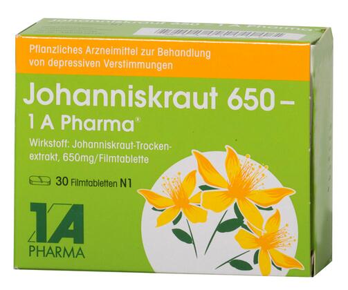 Johanniskraut 650 - 1 A Pharma, Filmtabletten