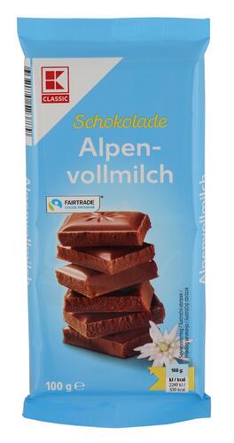 K-Classic Alpenvollmilch, Fairtrade Cocoa Program