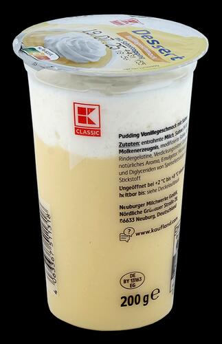 K-Classic Dessert Vanillegeschmack mit Sahnetopping