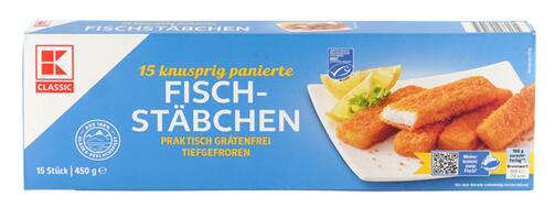 K-Classic Fischstäbchen, 15 Stück