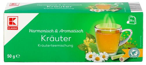 K-Classic Kräuter Kräuterteemischung, 25 Beutel