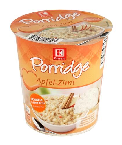 K-Classic Porridge Apfel-Zimt, Snackbecher