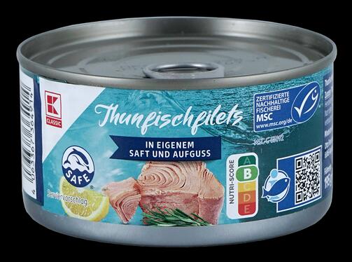 K-Classic Thunfischfilets in eigenem Saft und Aufguss