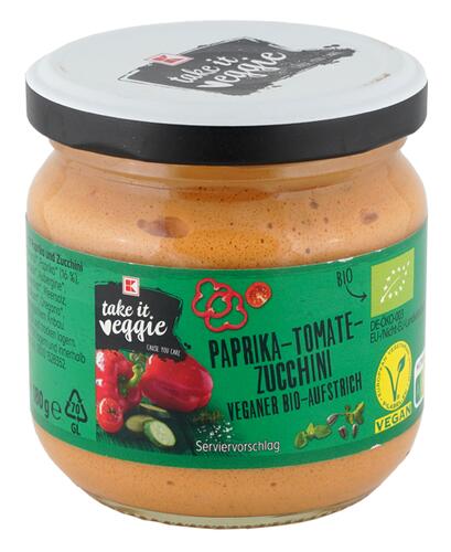 K-Take It Veggie Paprika-Tomate-Zucchini, Bio-Aufstrich