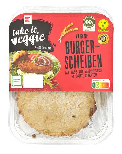 K-take it veggie Vegane Burgerscheiben