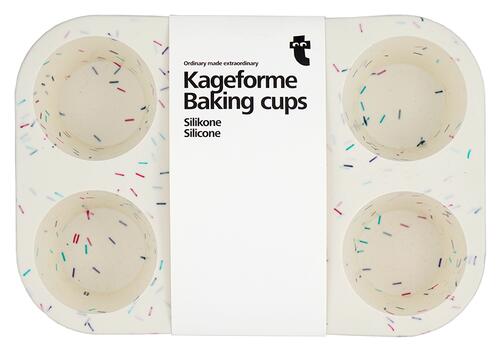 Kageforme Baking Cups Silicone, 6er