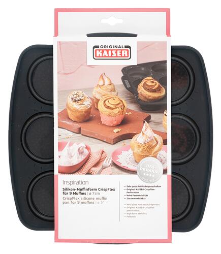 Kaiser Silikon-Muffinform CrispFlex für 9 Muffins