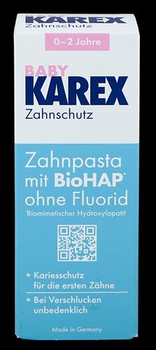 Karex Baby Zahnpasta mit BioHAP ohne Fluorid, 0-2 Jahre