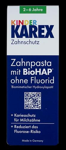 Karex Kinder Zahnpasta mit BioHAP ohne Fluorid, 2-6 Jahre