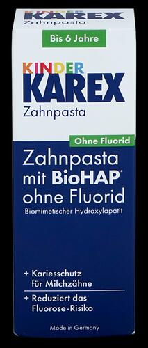 Karex Kinder Zahnpasta mit BioHAP ohne Fluorid, bis 6 Jahre