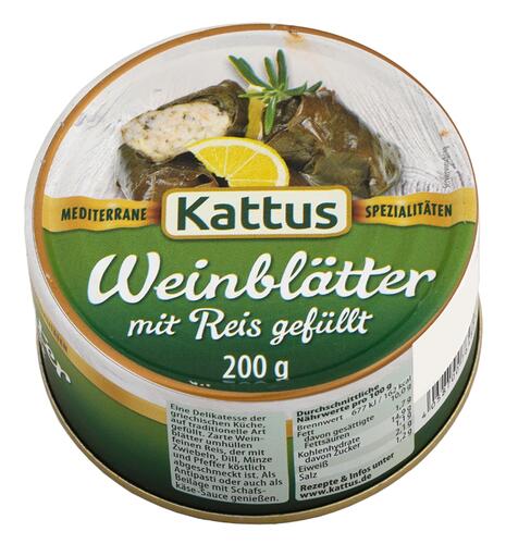 Kattus Weinblätter mit Reis gefüllt