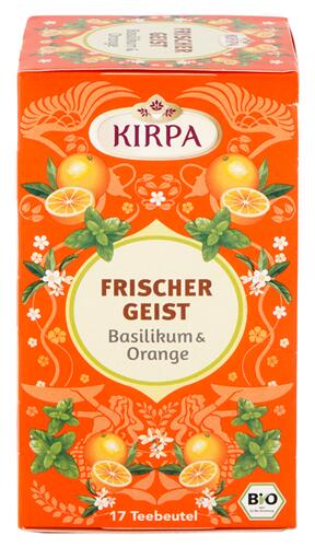 Kirpa Frischer Geist Basilikum & Orange, 17 Beutel