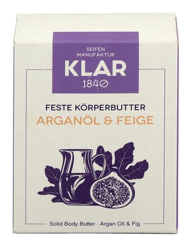 Klar Feste Körperbutter Arganöl & Feige