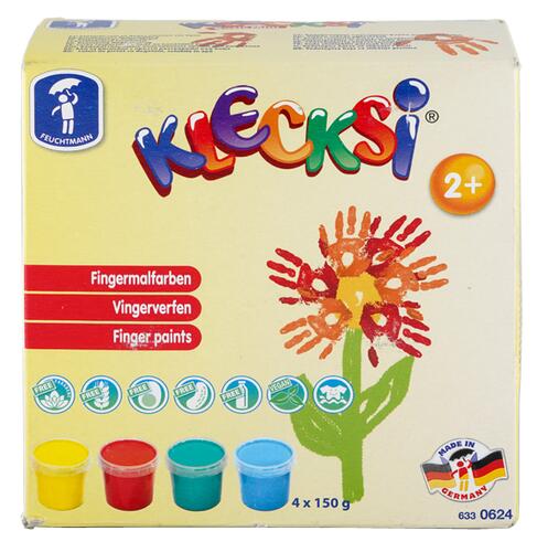 Klecksi Fingermalfarben 4 x 150 g