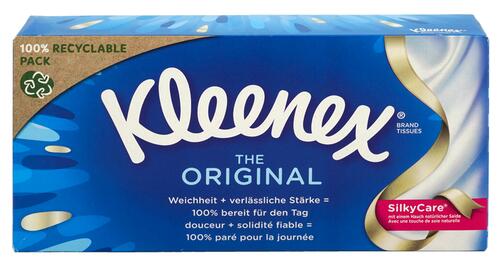 Kleenex The Original Taschentücher Silky Care, 3-lagig