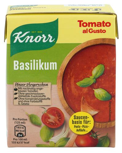 Knorr Tomato al Gusto Basilikum