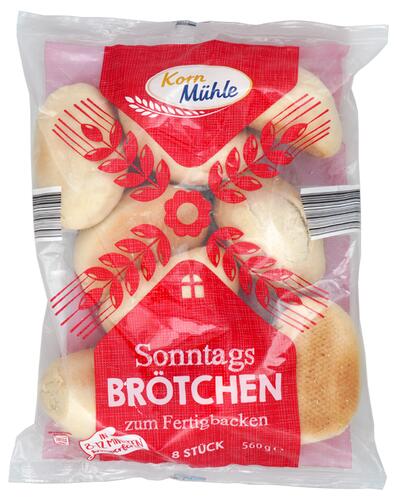 Korn Mühle Sonntags Brötchen