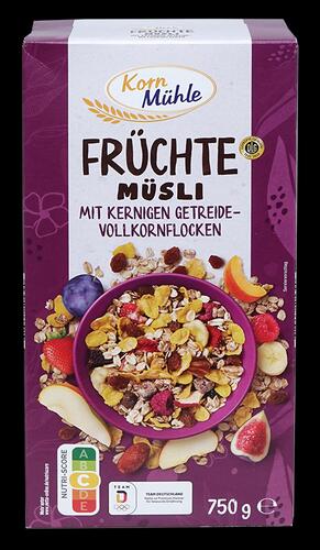 Kornmühle Früchte Müsli