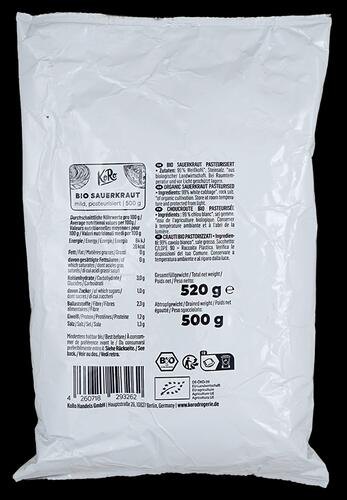 Koro Bio Sauerkraut mild, pasteurisiert