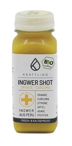 Kraftling Ingwer Shot Orange-Curcuma