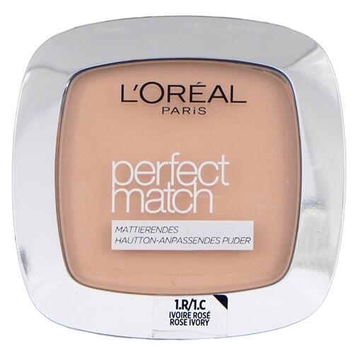 L'Oréal Perfect Match Puder, 1.R/1.C Ivore Rosé