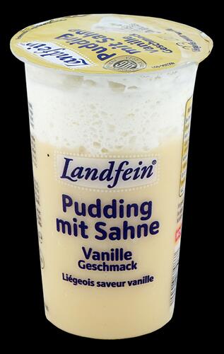 Landfein Pudding mit Sahne Vanillegeschmack